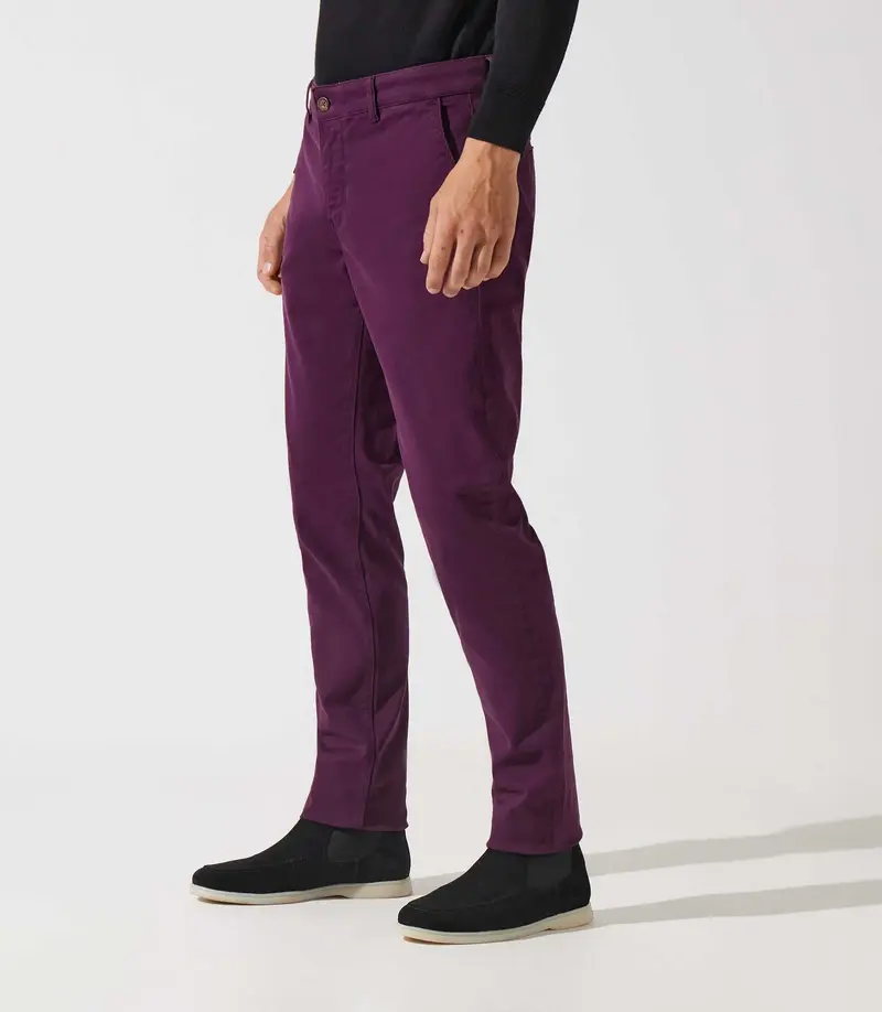 Pantalon chino violet VALOR