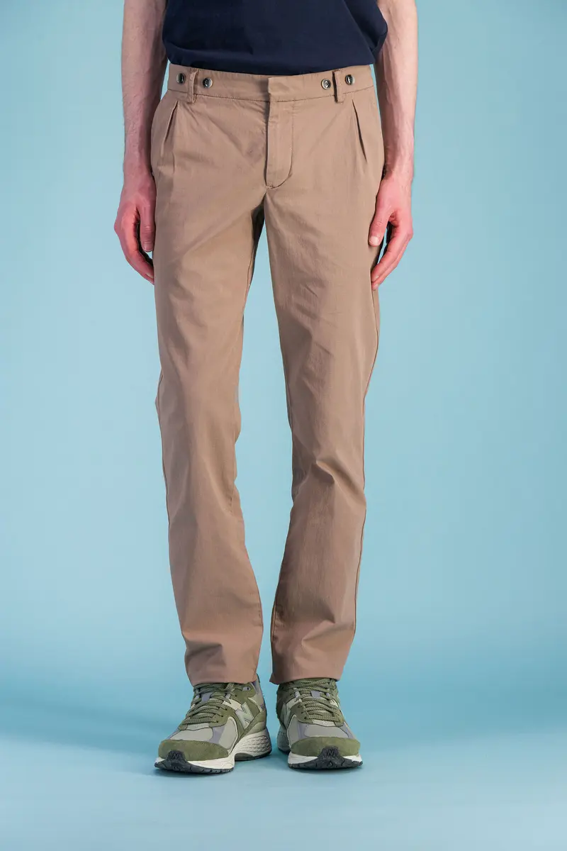 Pantalon city pant beige sable à pinces