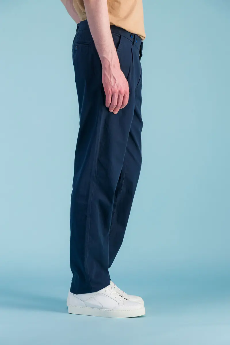 Pantalon city pant marine à pinces