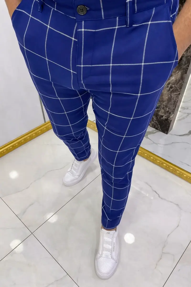 Pantalon confortable bleu