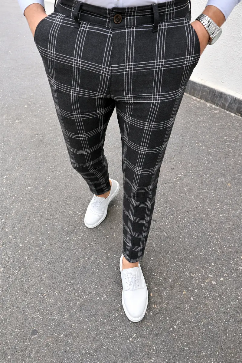 Pantalon confortable gris