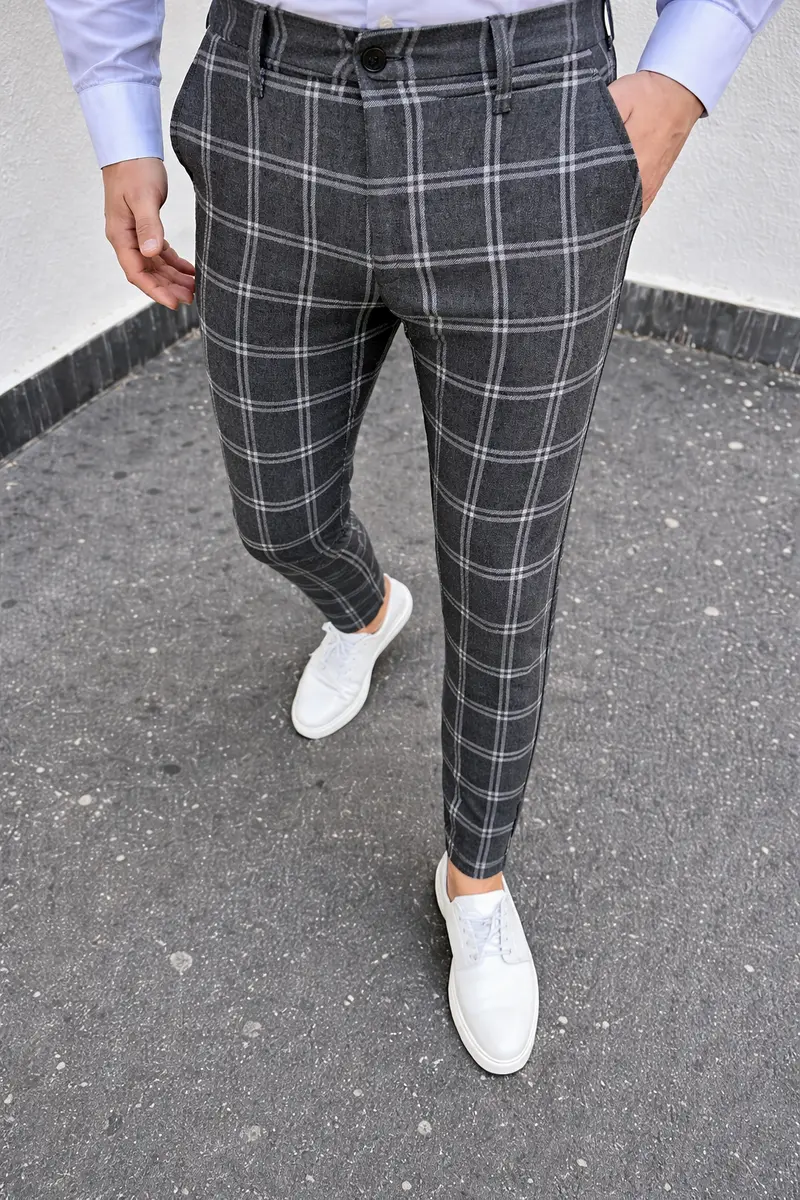 pantalon confortable gris