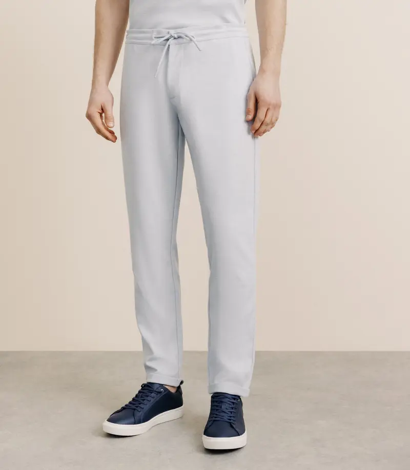 Pantalon élastiqué ciel