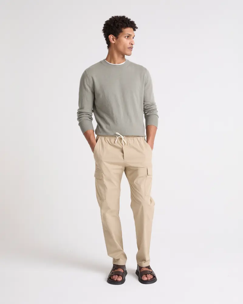Pantalon en coton mélangé