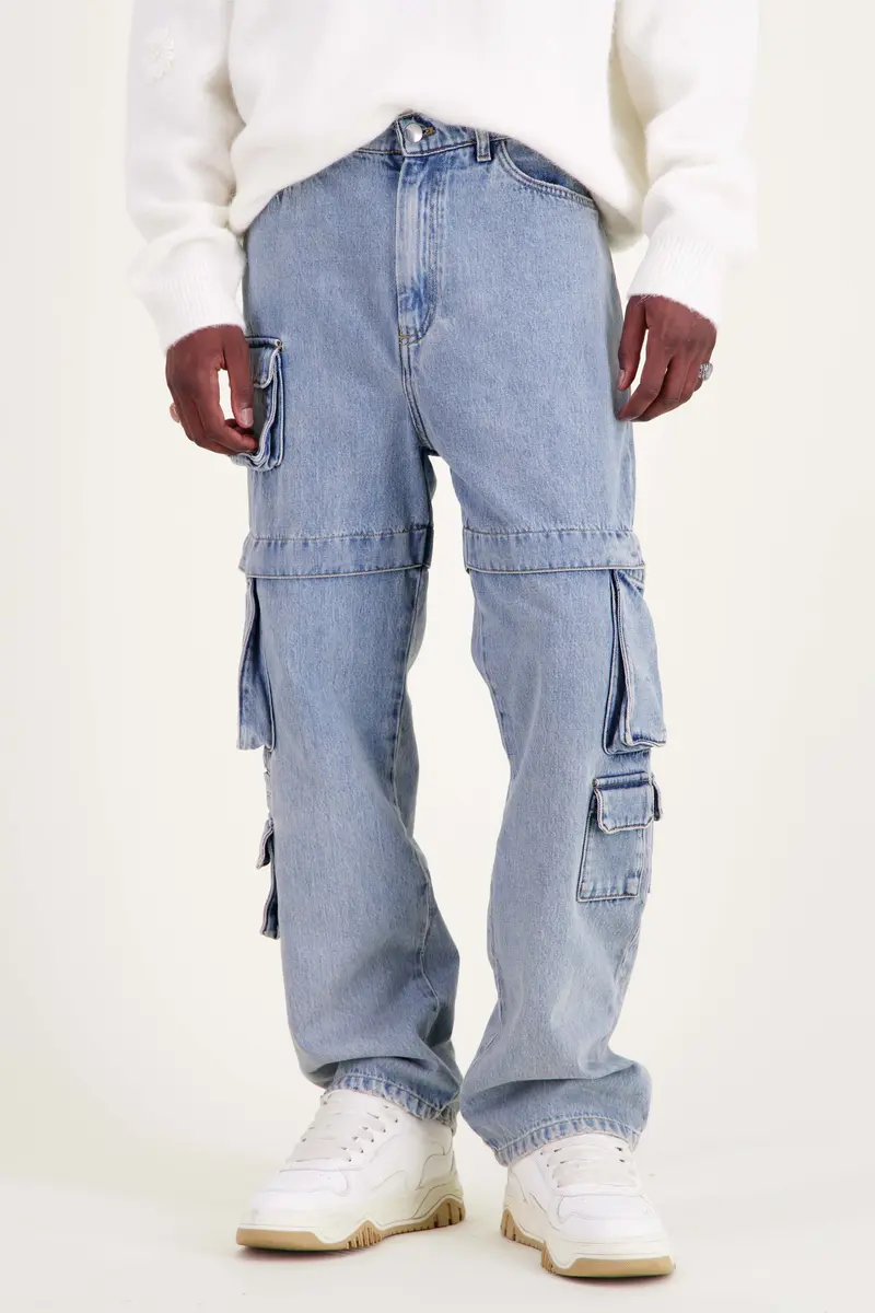 PANTALON EN JEAN DOCK BLEU
