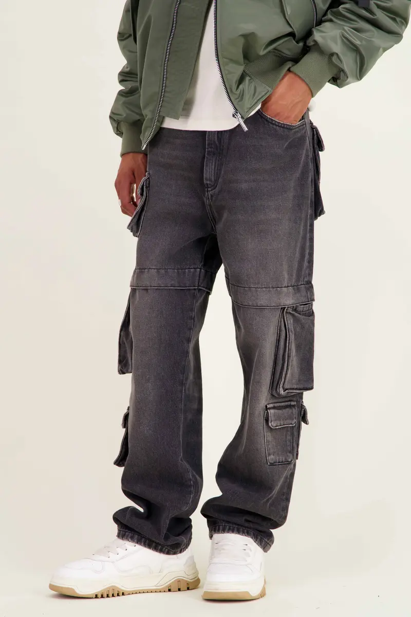PANTALON EN JEAN DOCK GRIS