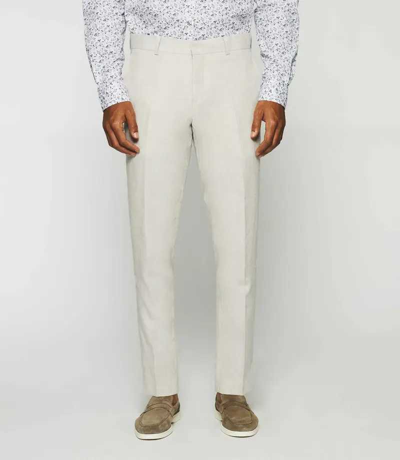 Pantalon en lin parme BCELESTE