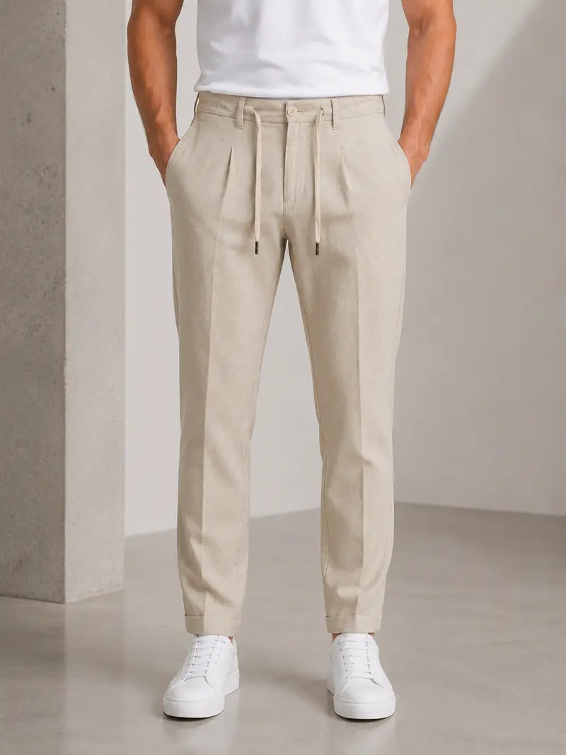 Pantalon homme beige