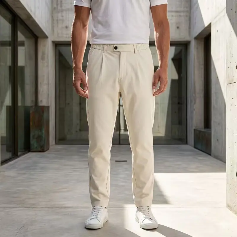 Pantalon homme beige