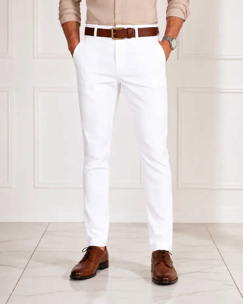 Pantalon homme blanc