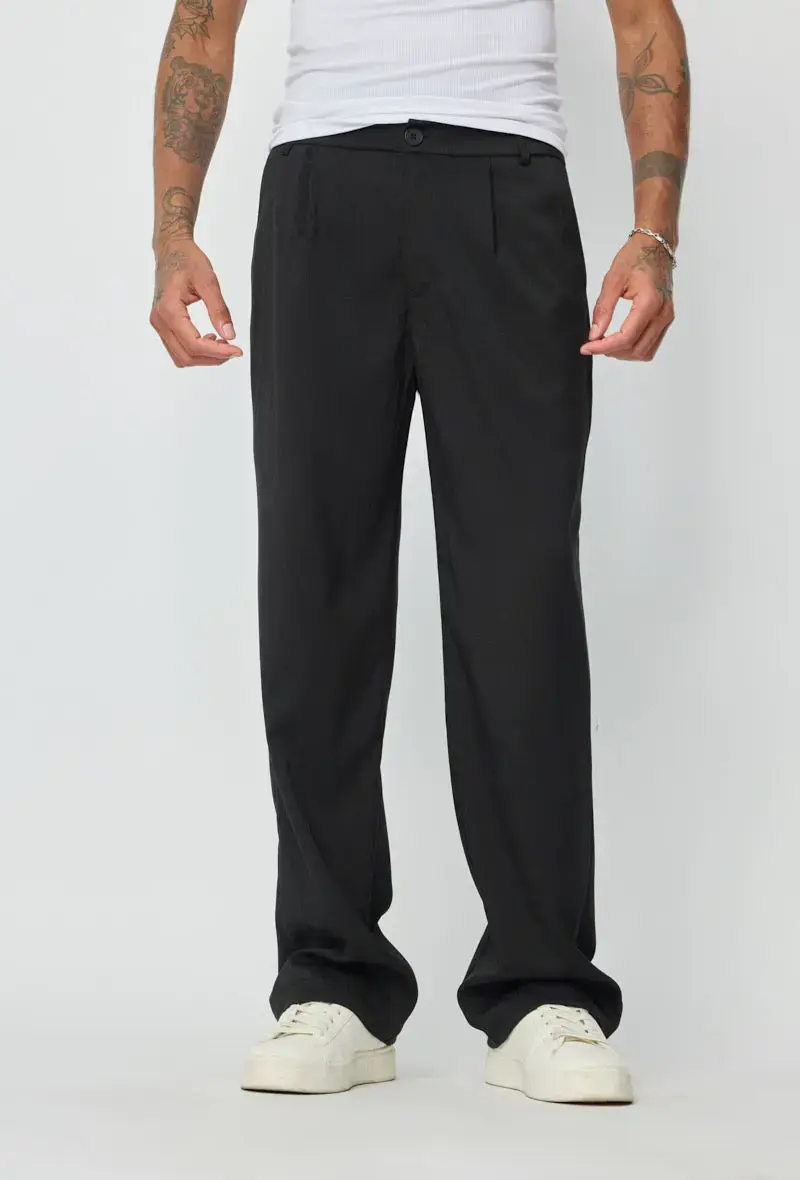 Pantalon Homme Coupe Droite – Streetwear & Chic Décontracté
