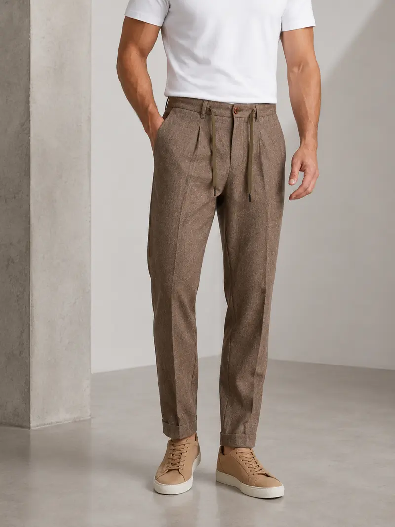 Pantalon homme marron