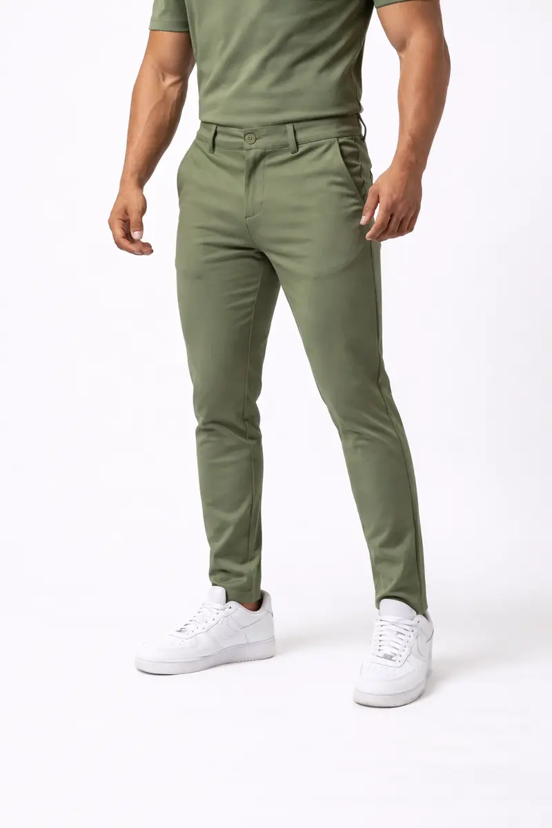 Pantalon homme slim Vert
