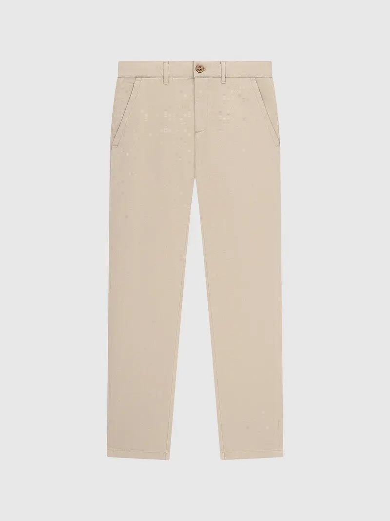 Pantalon imprimé beige
