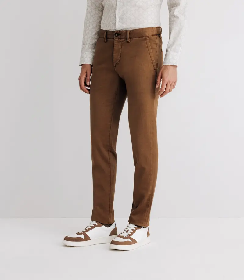 Pantalon imprimé camel