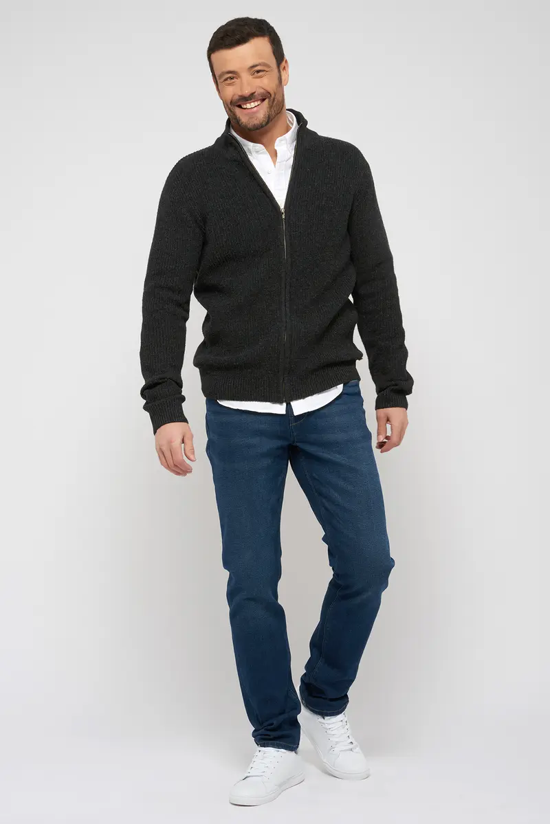 Pantalon jean recyclé - Coupe slim - Ton foncé