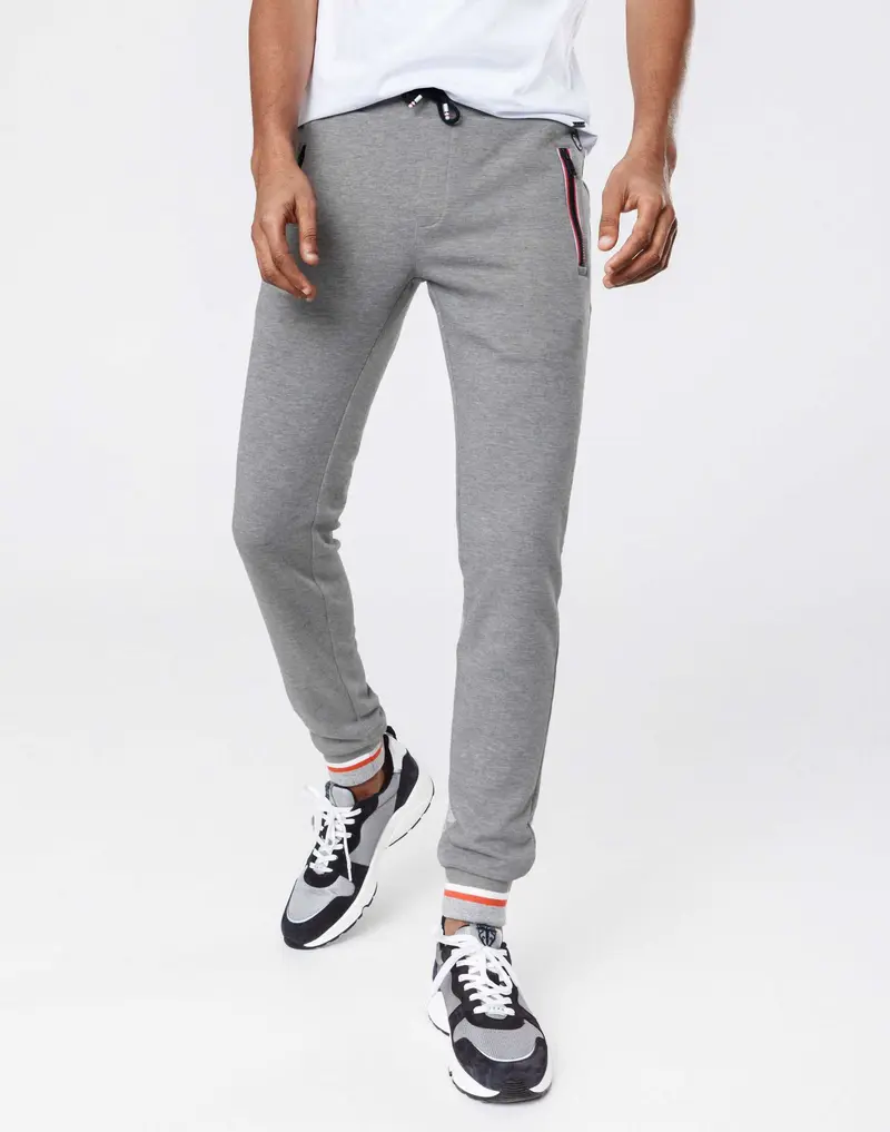 Pantalon jogging gris chiné