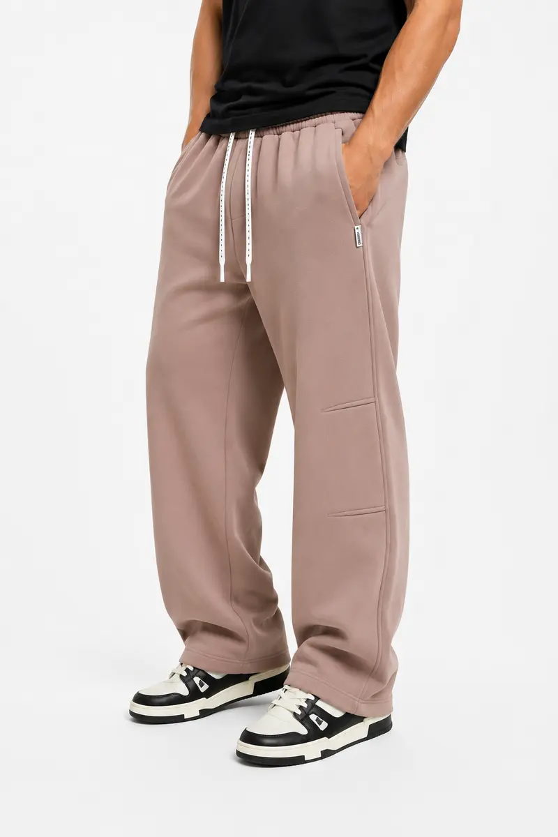 Pantalon jogging homme taupe