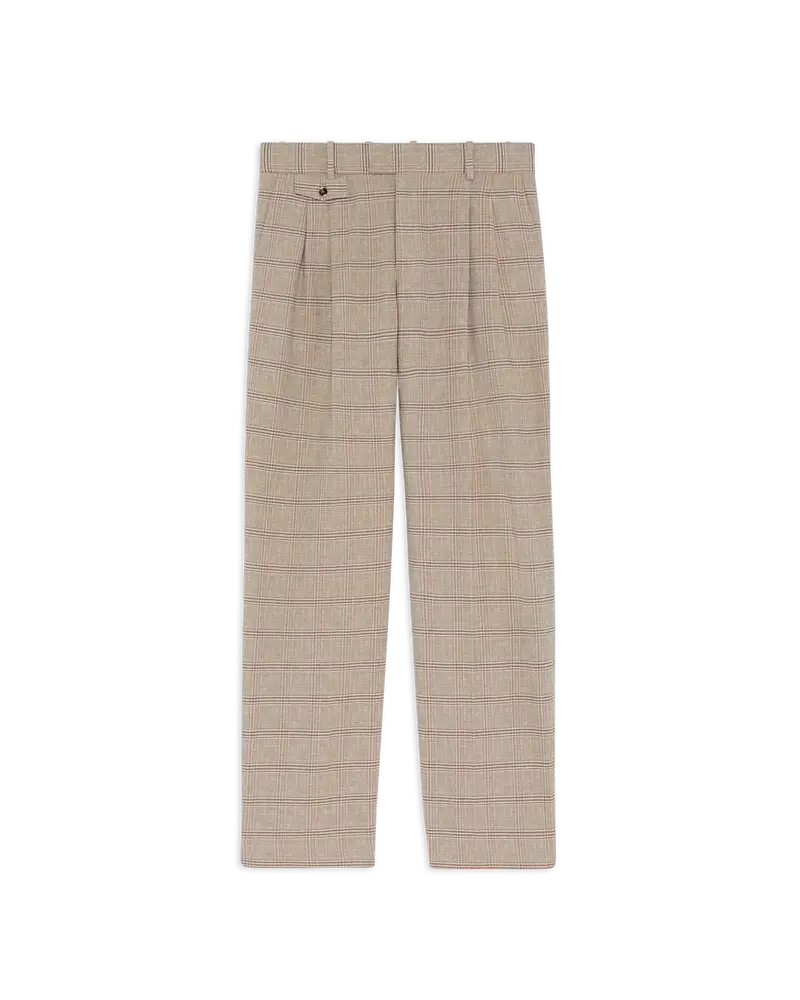 Pantalon Large à Carreaux