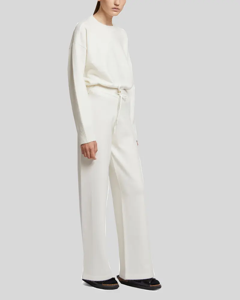 Pantalon large en maille