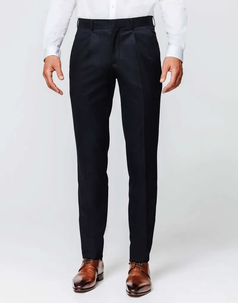 Pantalon navy esprit flanelle