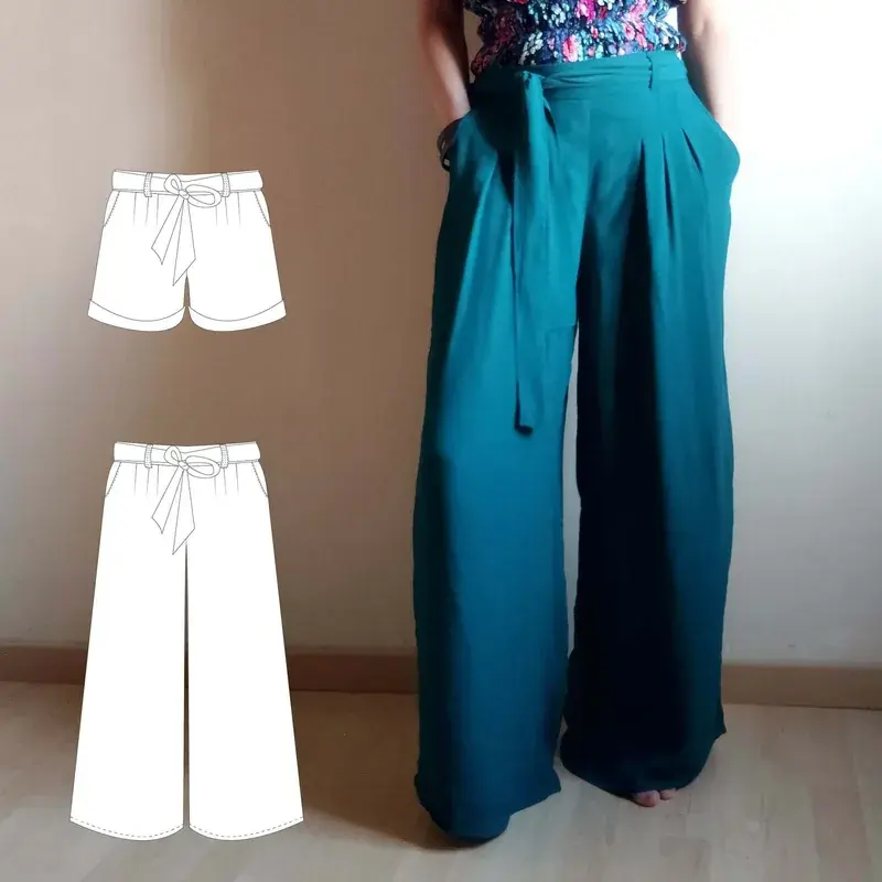 Pantalon/Short Zya - patron PDF du 32 au 60