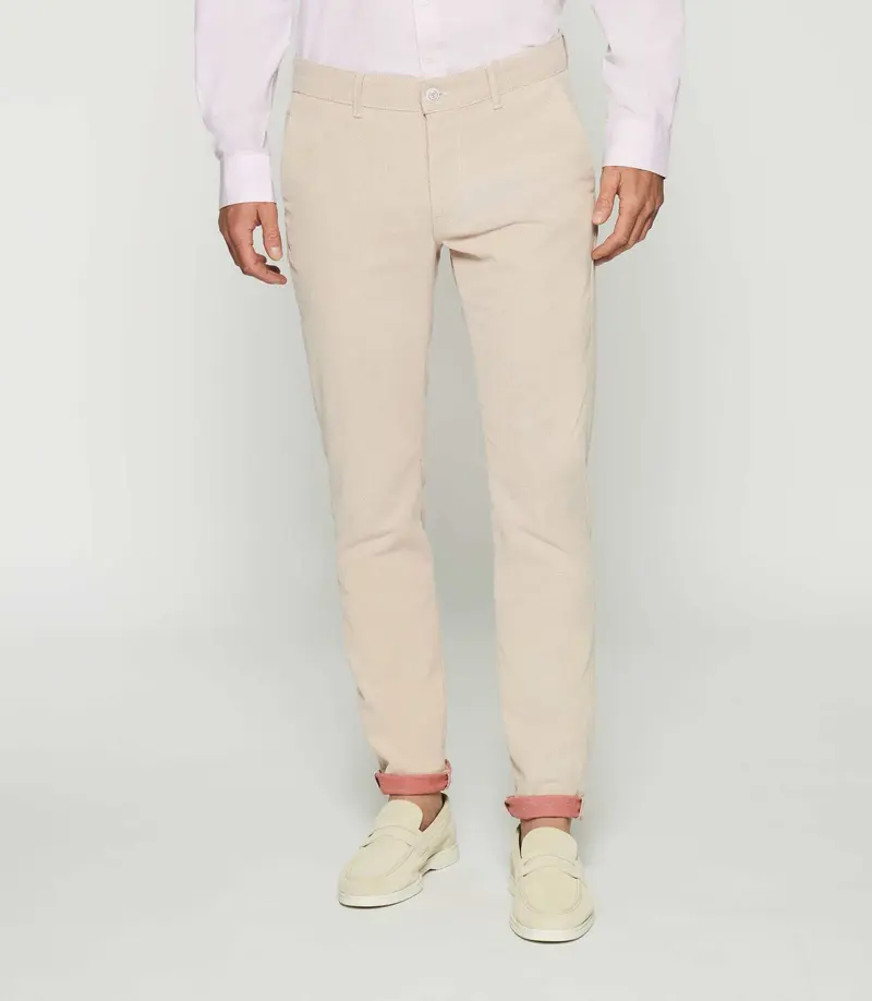 Pantalon slack rose