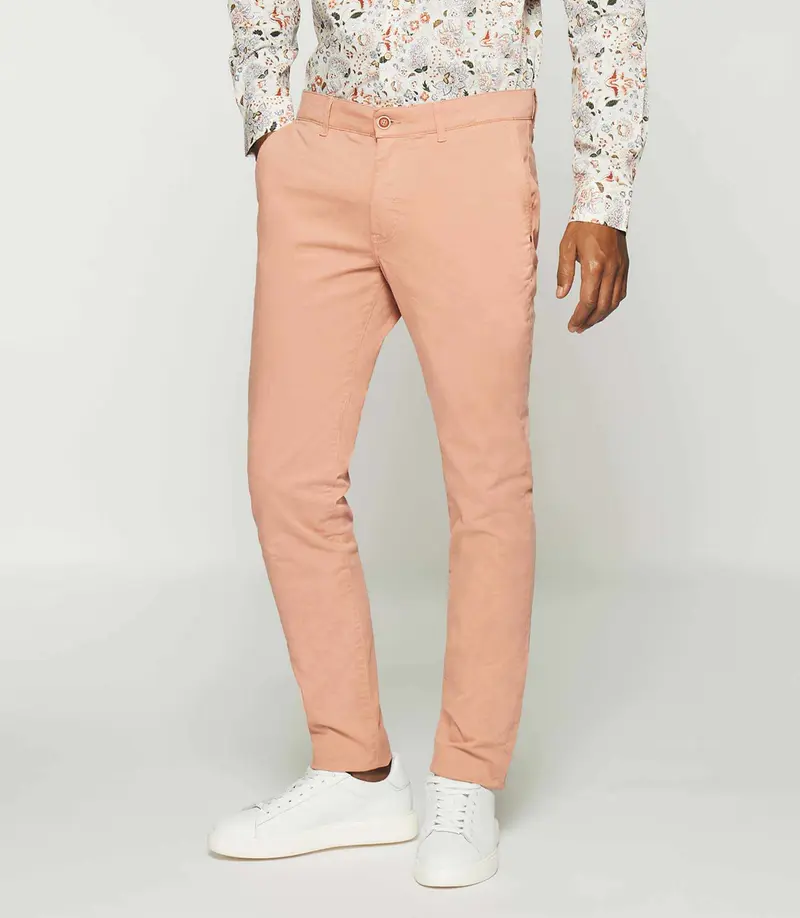Pantalon slack slim rose PACHELOR