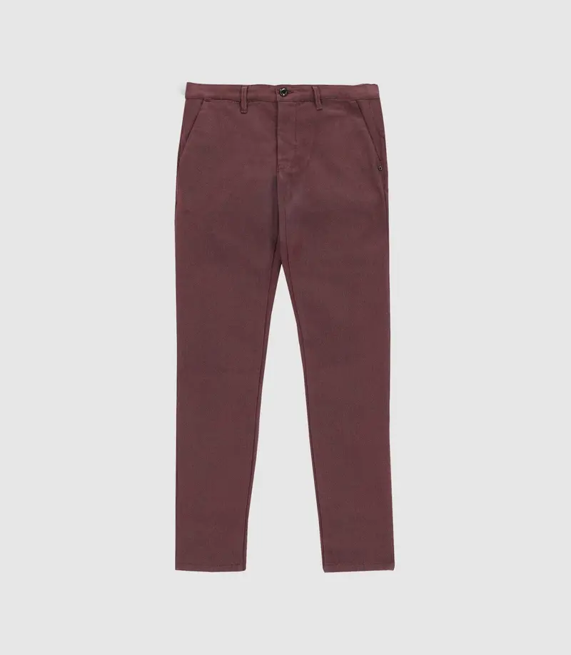 Pantalon slack urbain bordeaux