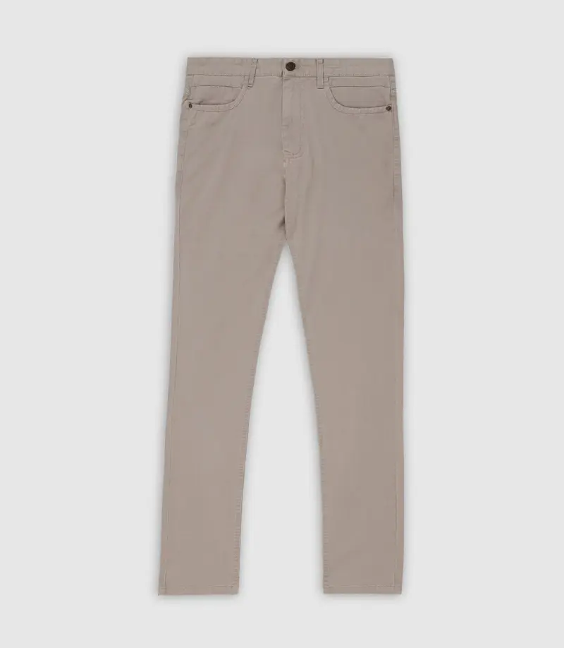Pantalon slim 5 poches casual beige PEACH