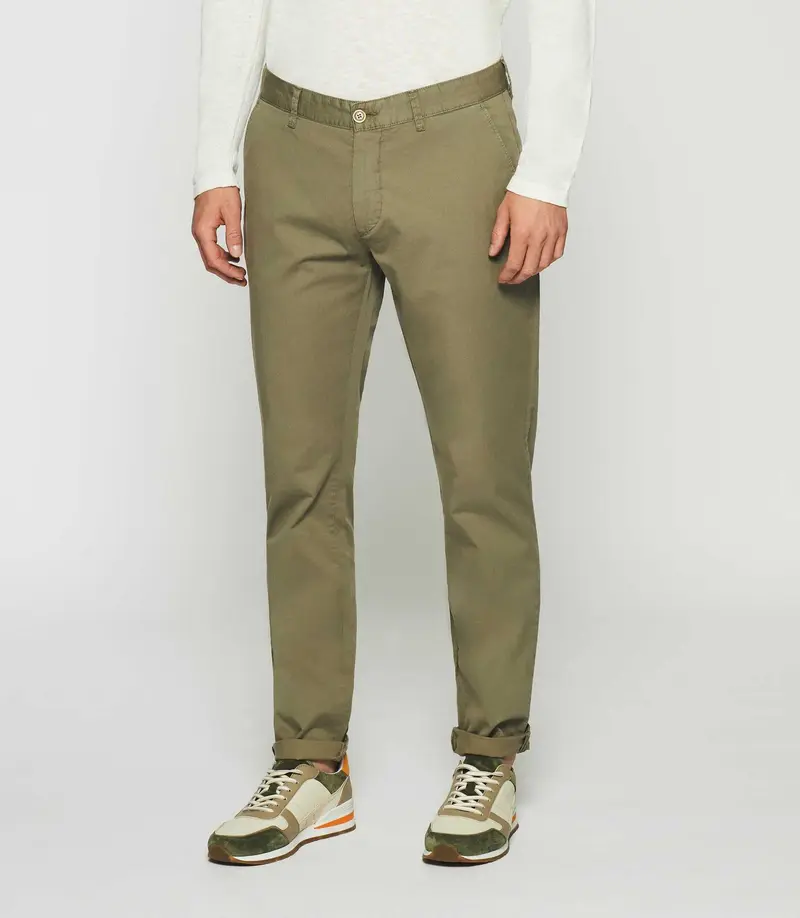 Pantalon slim à imprimé kaki PEPS