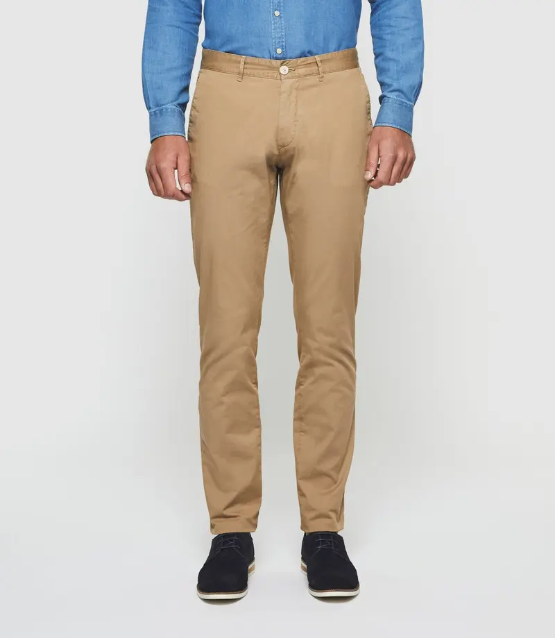 Pantalon slim beige "Perline"