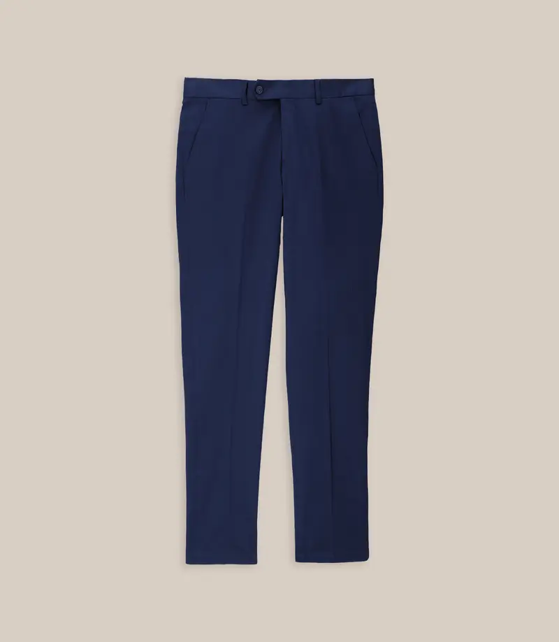 Pantalon taille mi-haute marine