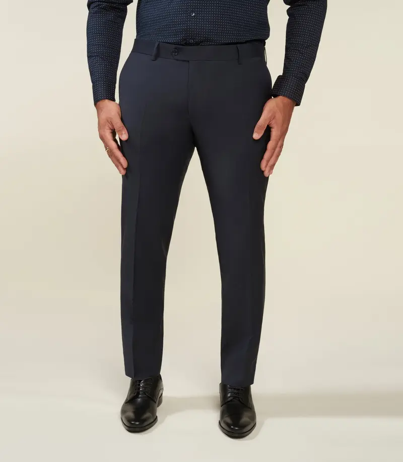 Pantalon ville en laine marine LIBREBT