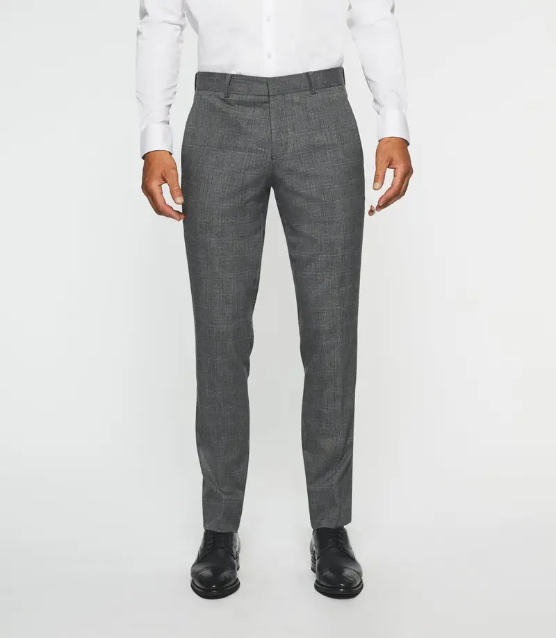 Pantalon ville séparable à carreaux gris FSOBRE