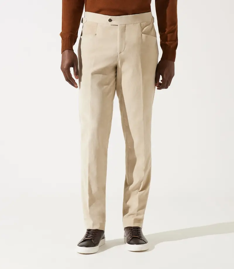 Pantalon ville séparable en velours beige FSABLIER