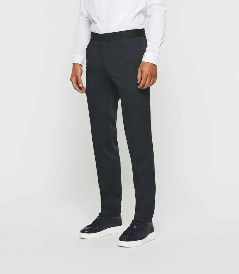 Pantalon ville tissu technique marine BIONACOUT
