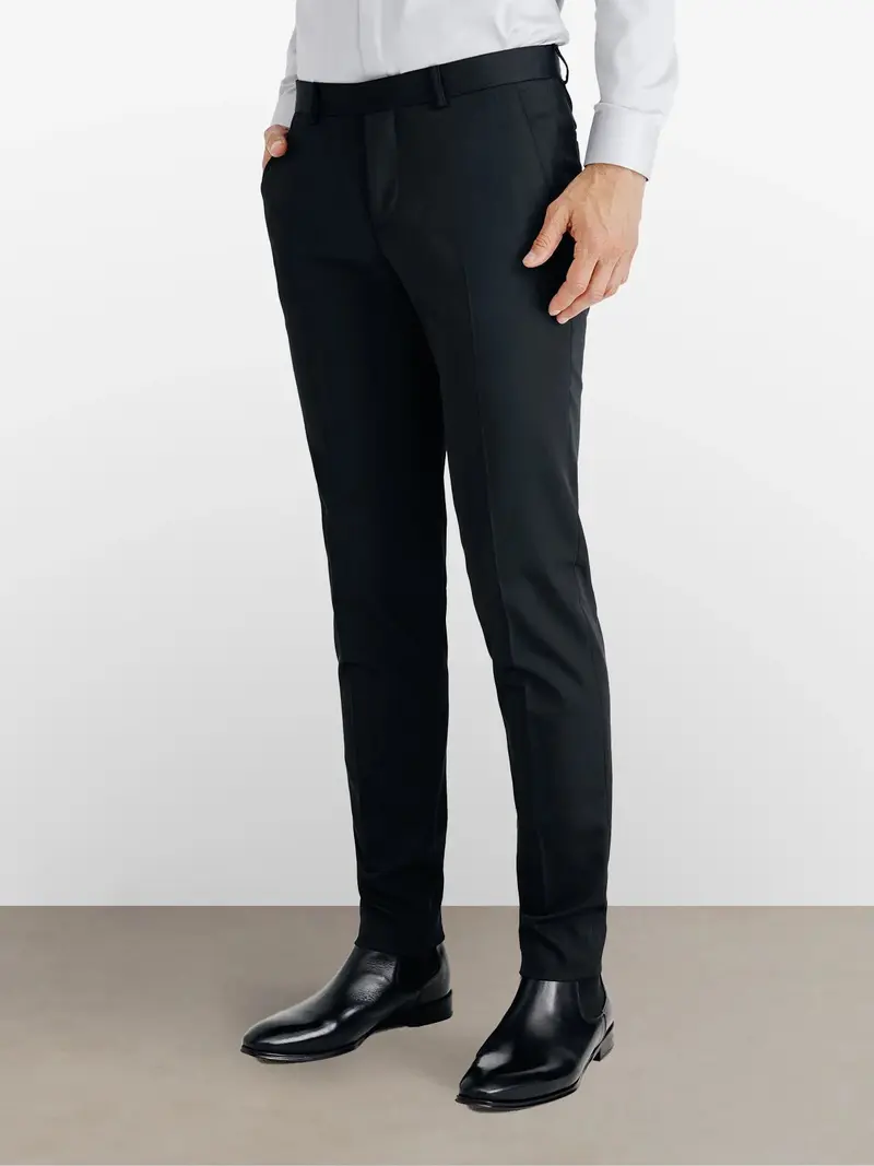 Pantalon ville tissu technique noir
