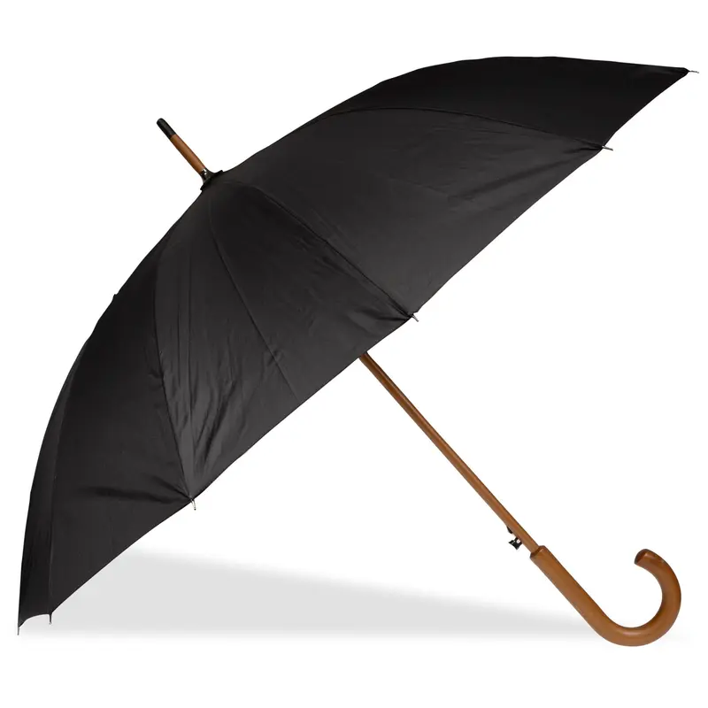 Parapluie canne X-TRA Solide Deluxe bois Isotoner 09512