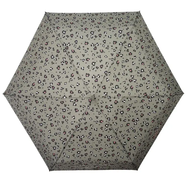 Parapluie Isotoner ultra slim Léopard kaki