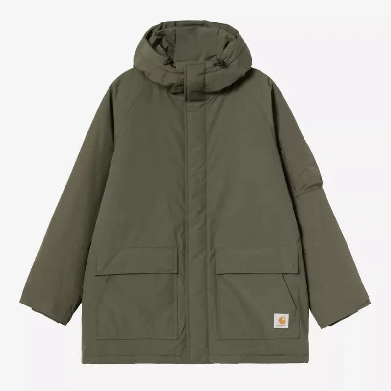 Parka Carhartt WIP déperlante verte