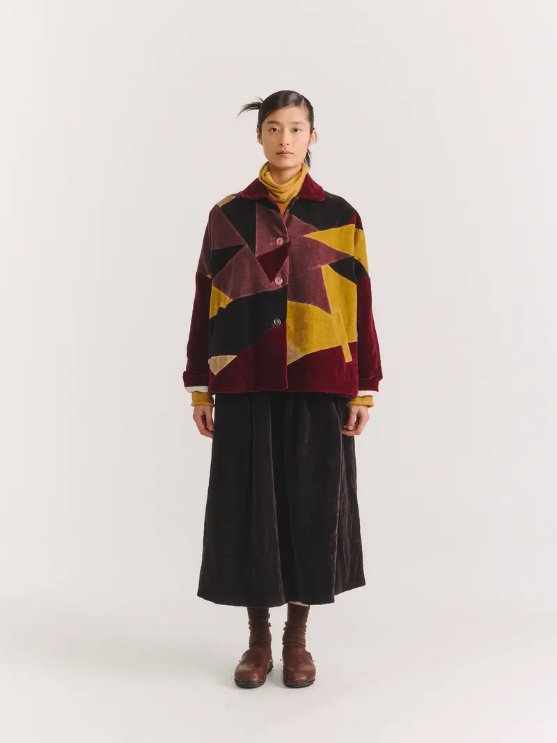 PATCHWORK SUN JACKET - MID VELVET - MIXED COLORS