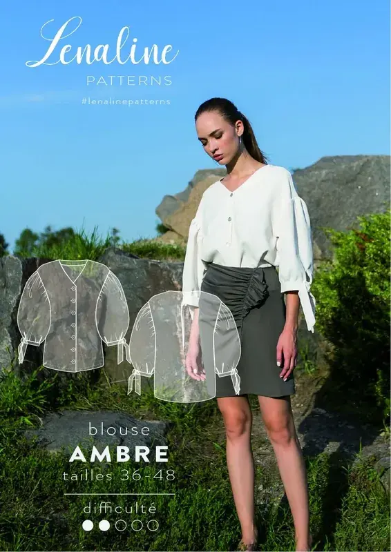 Patron PDF Blouse Ambre du 36 au 48
