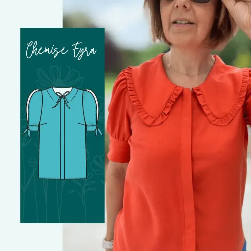 Patron PDF Chemise Eyra du 32 à 52