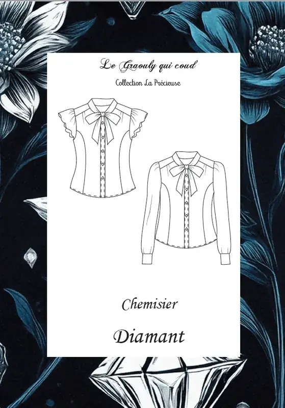 Patron PDF Chemisier Diamant du 32 au 60