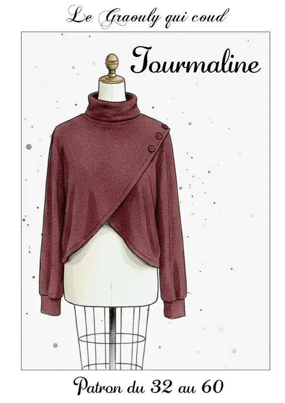 Patron PDF Gilet Tourmaline du 32 au 60