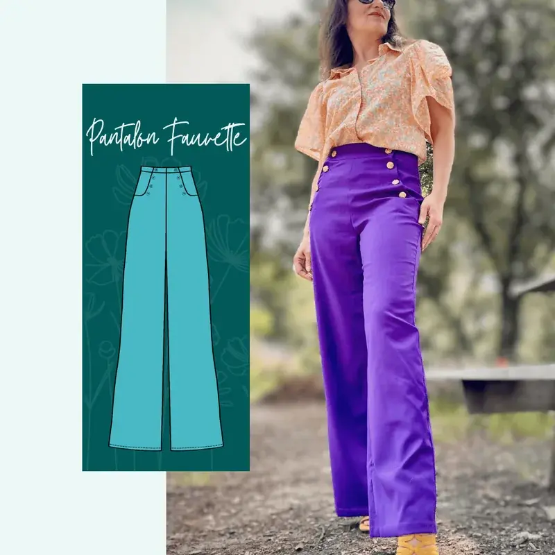 Patron PDF Jupe / Pantalon / Short Fauvette du 32 au 52