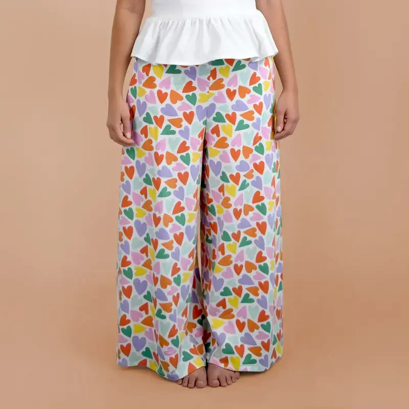 Patron PDF Pantalon large Femme Yasmine du 32 au 56