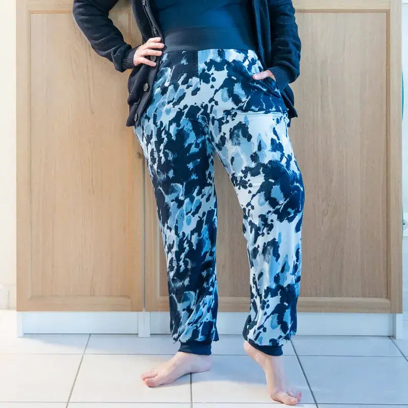 Patron PDF Pantalon Pyjama sportwear Camomille du 34 au 56