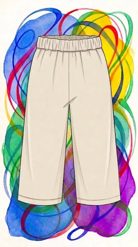 Patron PDF Pantalon Rigotte Enfant du 12 mois au 14 ans